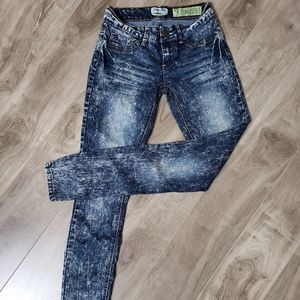 Skinny Acid Wash Jeans